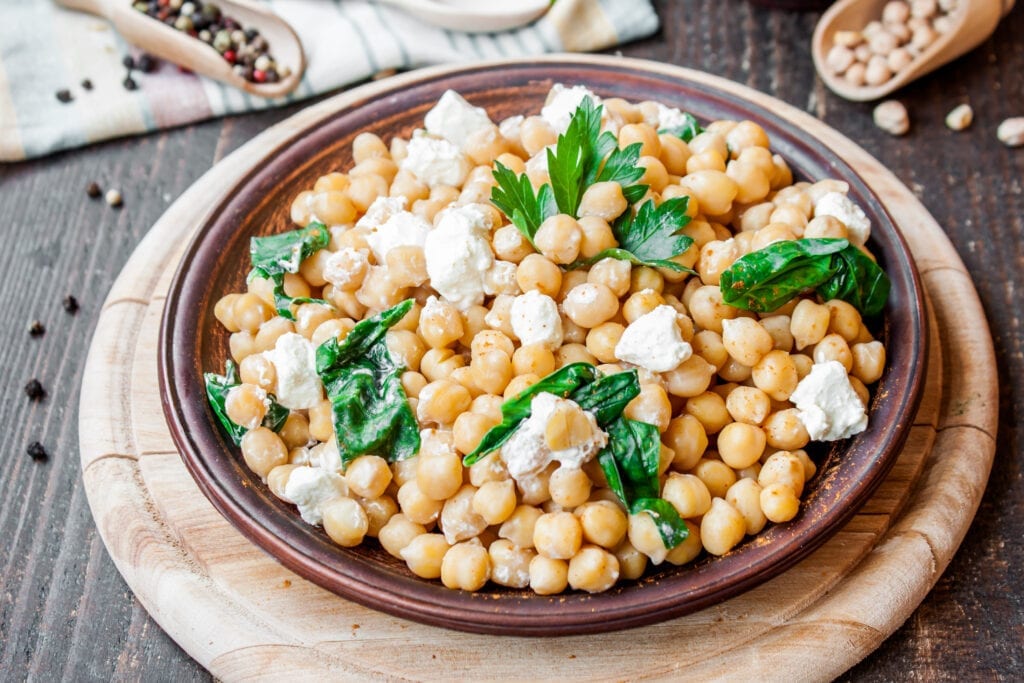 Chickpea Spinach Salad