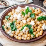 Chickpea Spinach Salad